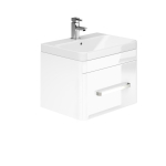 Essential Vermont Wall Hung Basin Unit 1 Drawer 500mm WHITE