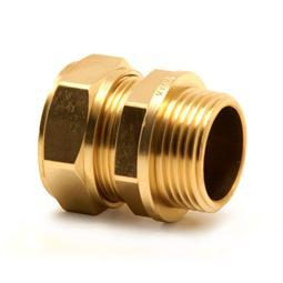Compression Male Connector Parallel 15mmx1/2Inch KS611P