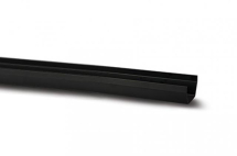 Polypipe 112mmx2mtr Square Gutter Black RS200B
