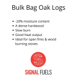 BULK BAG OAK LOGS (-20% MOISTURE CONTENT)