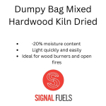 DUMPY BAG MIXED HARDWOOD LOGS KILN DRIED