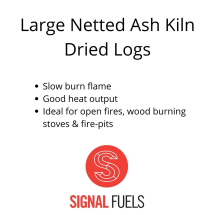 LARGE NETTED ASH KILN DRIED LOGS