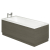 Essential Vermont Bath End Panel 700mm DARK GREY Essential Vermont Bath End Panel 700mm DARK GREY