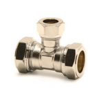 Compression Chrome Unequal Tees