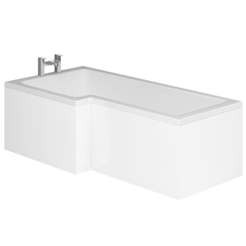 Essential Nevada 'L' Shaped Bath Panel 1700mm WHITE