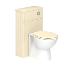 Essential Hampshire Slim Back To Wall WC Unit MUSSEL ASH