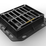 450x450x100mm D400 Gully Grate & Frame Hinged