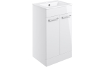 Volta 510mm floor vanity white